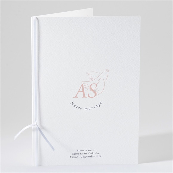 Livret de messe mariage L'Essentiel en initiales réf.N491186
