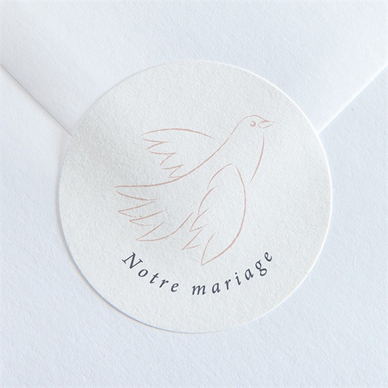 Sticker mariage l'essentiel en initiales