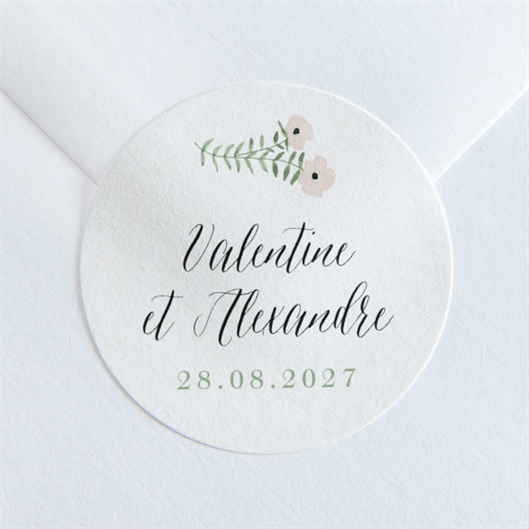 Sticker mariage Fraicheur d'été réf.N36048