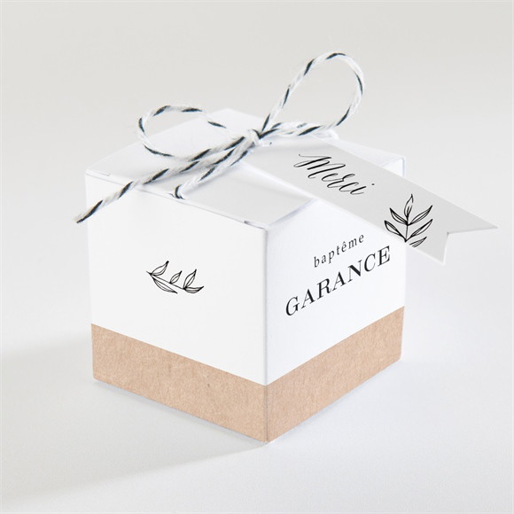 Boîte de dragées baptême Essentiel sacré réf.N340286