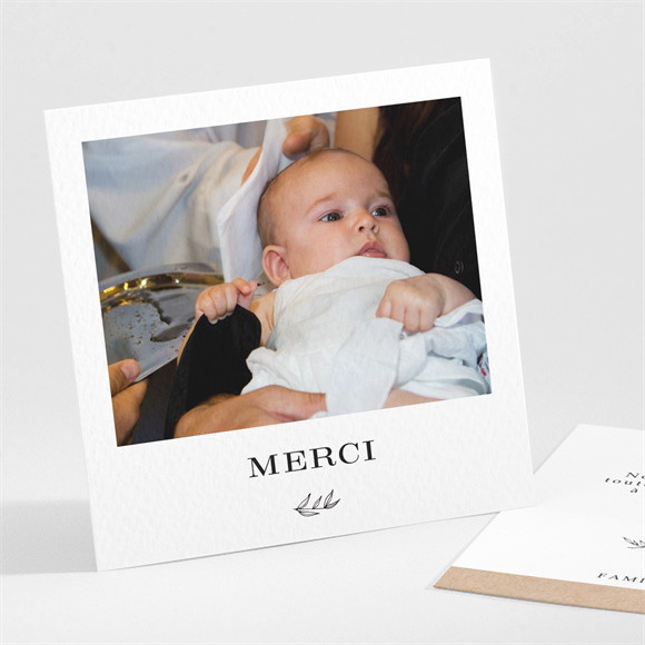 Remerciement baptême Essentiel sacré réf.N301194