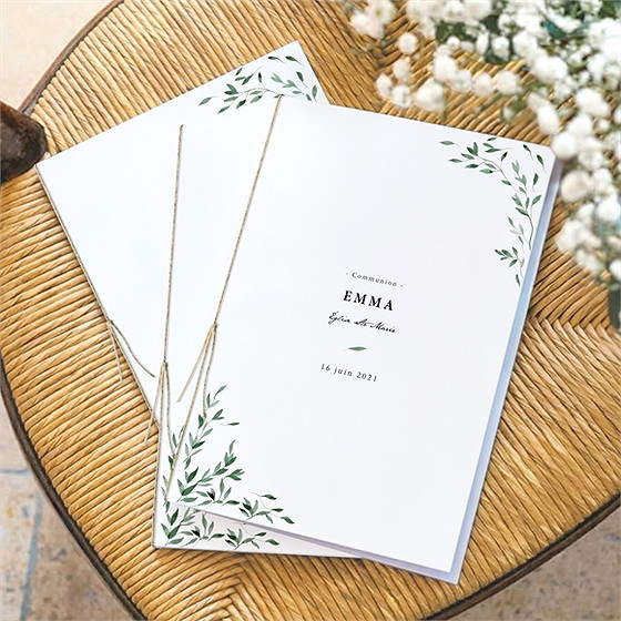 Livret de messe communion belle simplicité