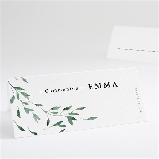 Marque-place communion belle simplicité