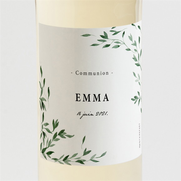 Etiquette de bouteille communion Belle Simplicité réf.N3001604
