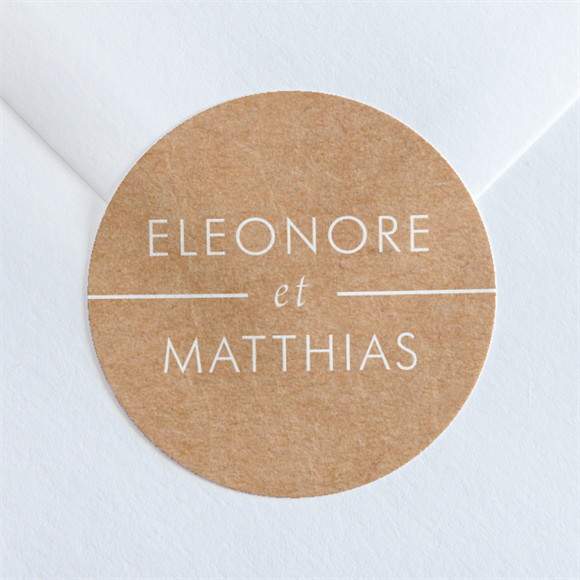 Sticker mariage Gravure élégante réf.N36051