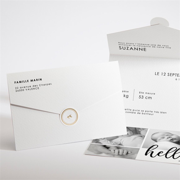 Faire-part naissance Hello réf.N97121
