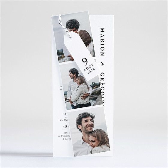 Faire-part mariage epuré