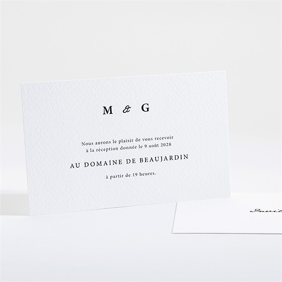 Carton d'invitation mariage epuré