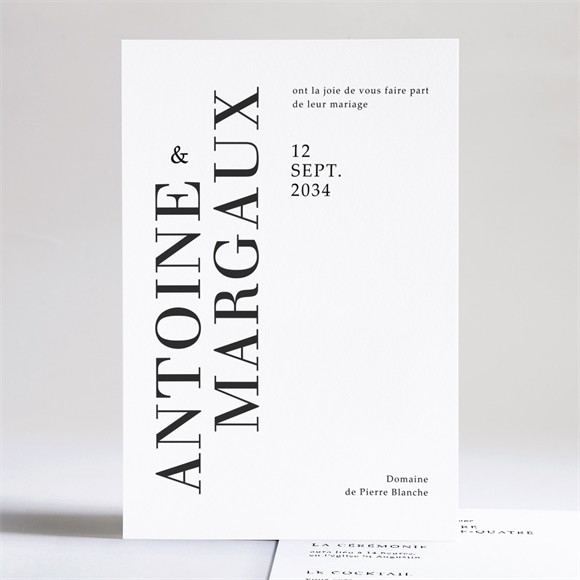Faire-part mariage Lettering réf.N241191