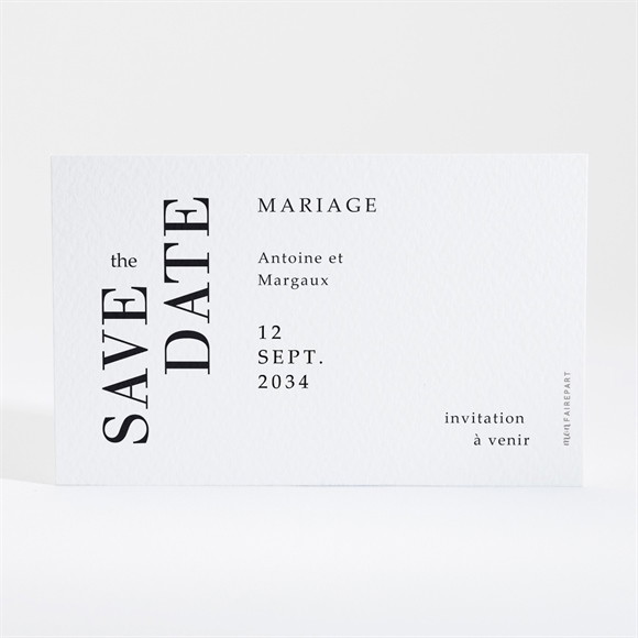 Save the Date mariage Lettering réf.N16002