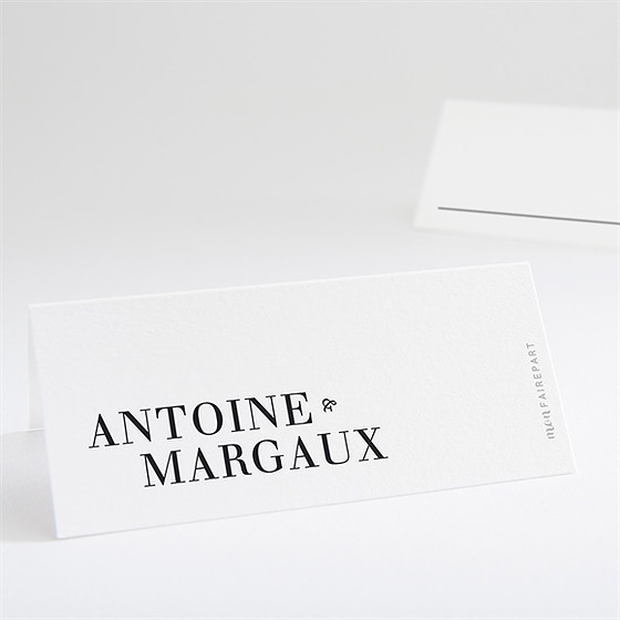 Marque-place mariage lettering