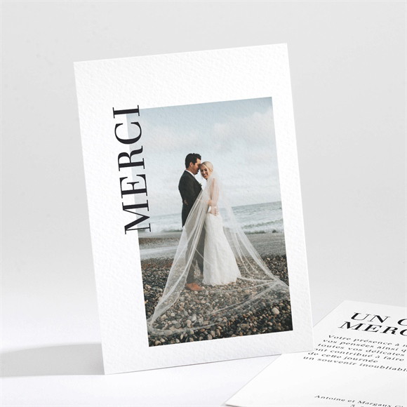 Remerciement mariage Lettering réf.N211268