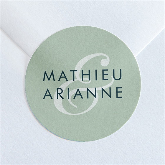 Sticker mariage esquisse argentée