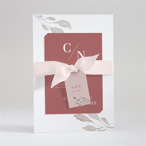 Faire-part mariage Élégance Rose réf.N99119