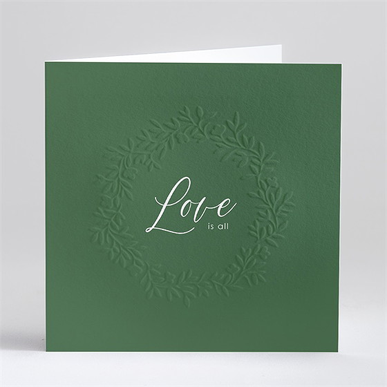 Faire-part mariage doux relief