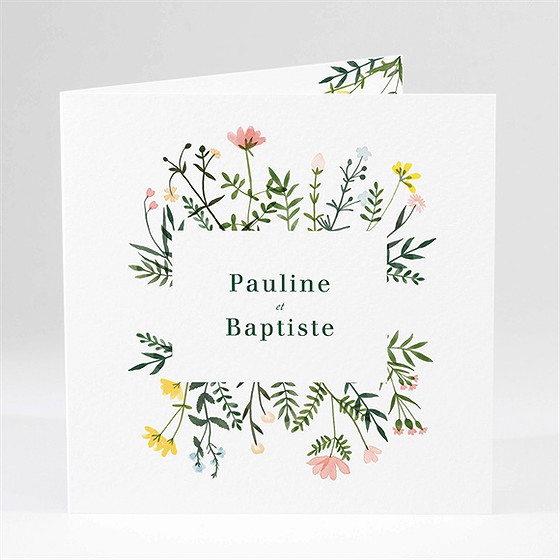 Faire-part mariage encadrés