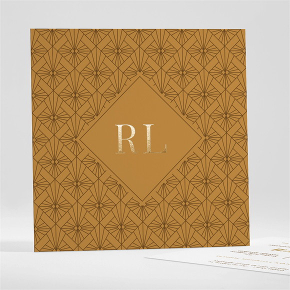 Faire-part mariage 100% Art Déco réf.N35191