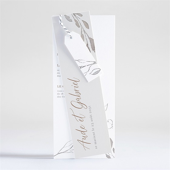 Faire-part mariage élégance