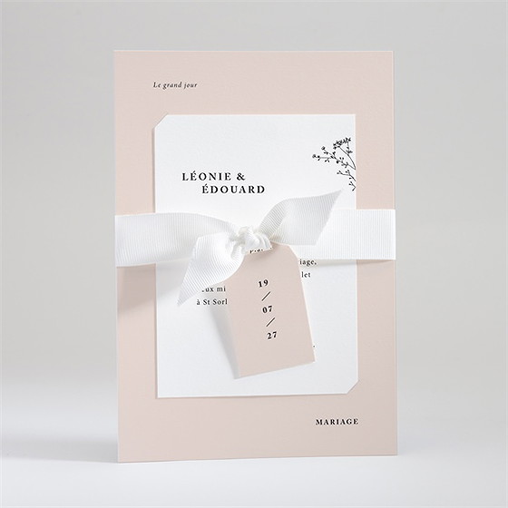 Faire-part mariage delicatesse