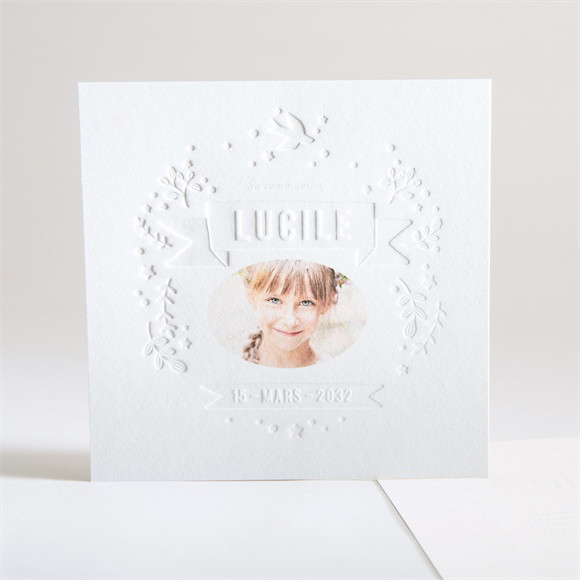 Faire-part communion Lumière réf.N35195