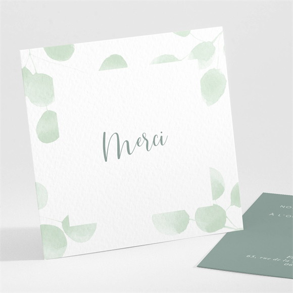 Remerciement naissance Aquarelle pastel réf.N301204