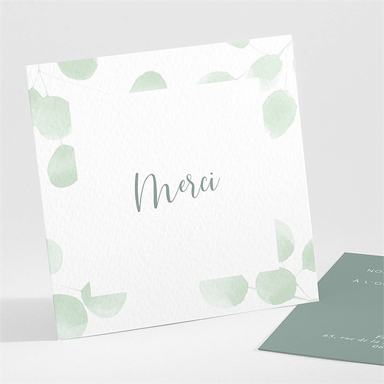 Remerciement naissance aquarelle pastel