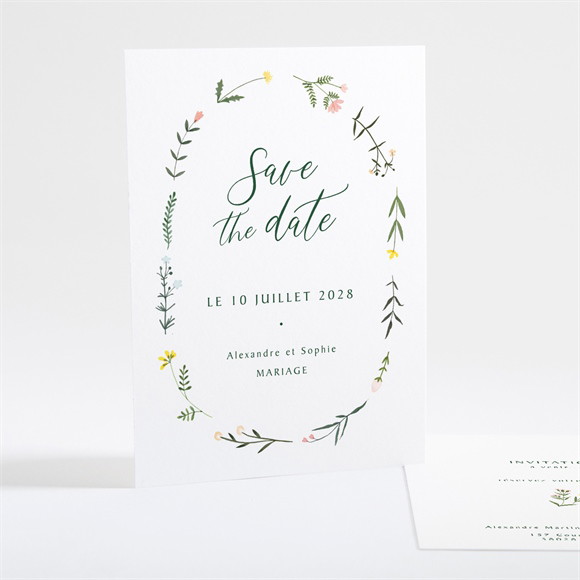 Save the Date mariage La Ronde des Fleurs réf.N25106