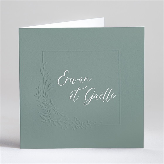 Faire-part mariage elégante poésie