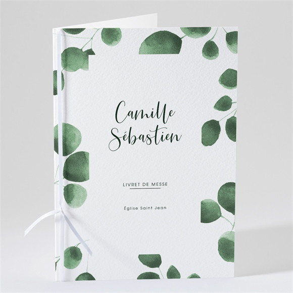 Livret de messe mariage Fraîcheur végétale réf.N491193