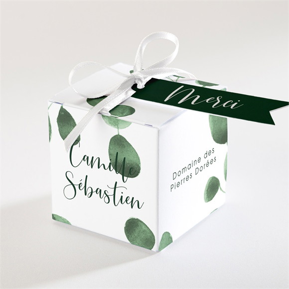 Boîte de dragées mariage Fraîcheur végétale réf.N340294
