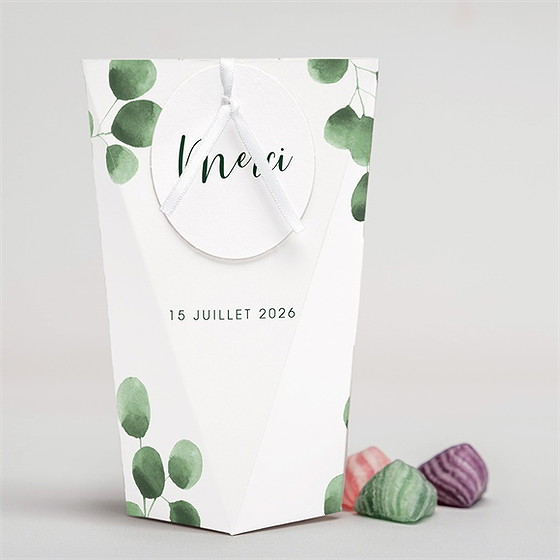 Boîte surprise mariage fraîcheur végétale