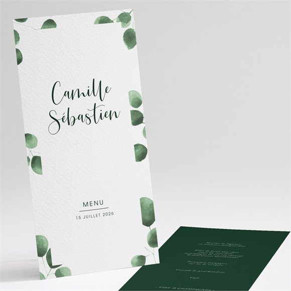 Menu mariage Fraîcheur végétale réf.N221129