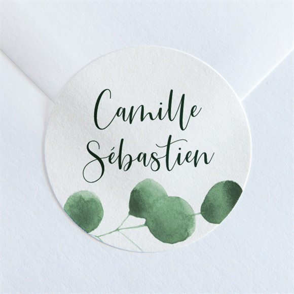 Sticker mariage Fraîcheur végétale réf.N36056