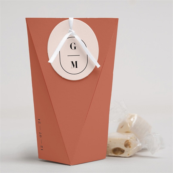 Boîte surprise mariage En Terracotta réf.N52012