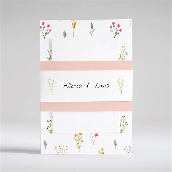 Faire-part mariage folie printanière