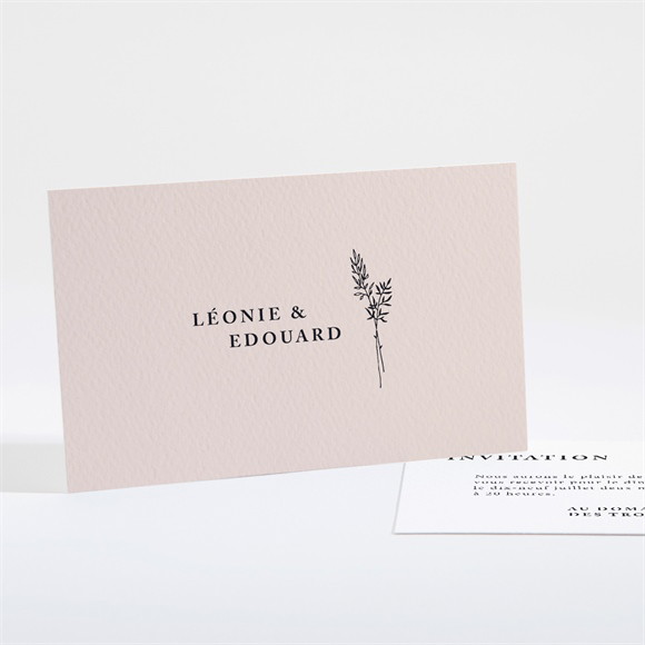 Carton d'invitation mariage Delicatesse réf.N161110