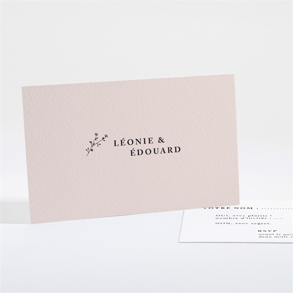 Carton réponse mariage Delicatesse réf.N161111