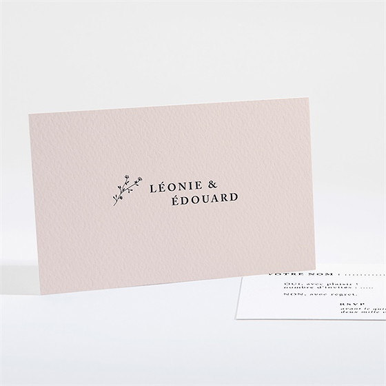 Carton réponse mariage delicatesse