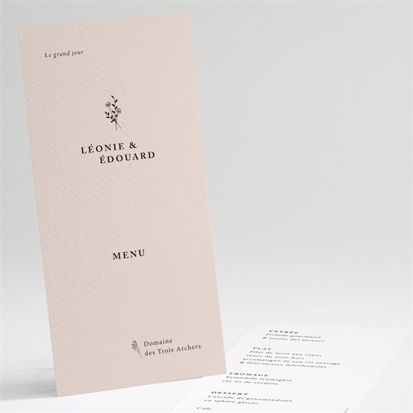 Menu mariage Delicatesse réf.N221132