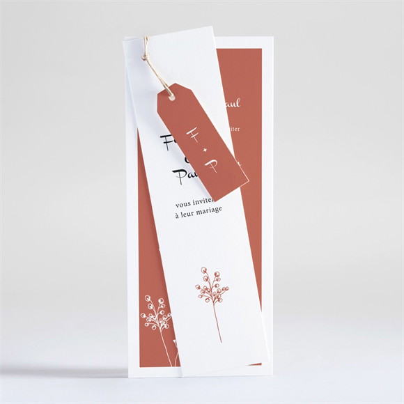 Faire-part mariage Fleurs d'automne réf.N93123