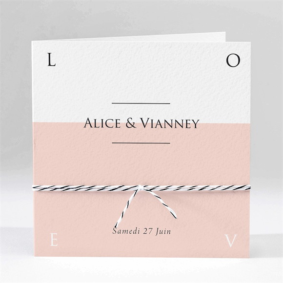 Faire-part mariage Mr and Ms réf.N451164