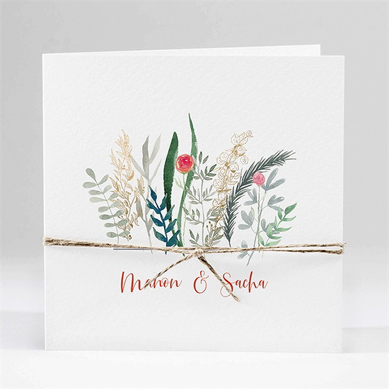 Faire-part mariage douceur printanière
