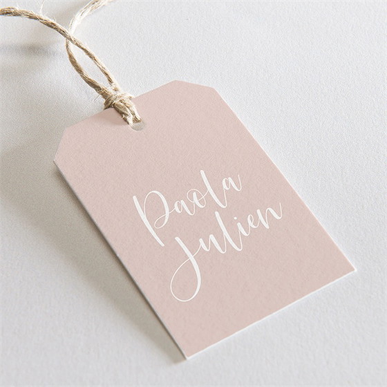 Etiquette mariage rose gold