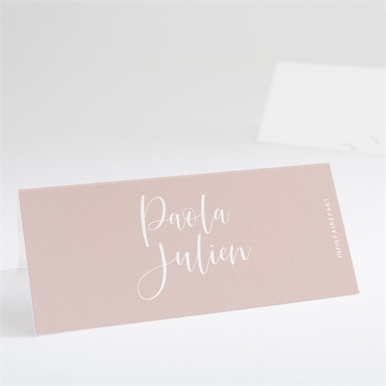 Marque-place mariage rose gold