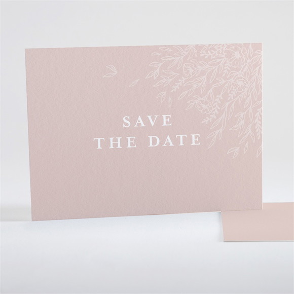 Save the Date mariage Rose gold réf.N15116