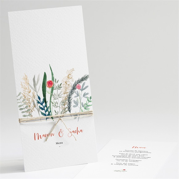 Menu mariage Douceur Printanière réf.N221135