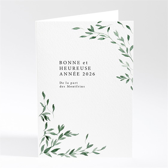 Carte de voeux tout en végétation