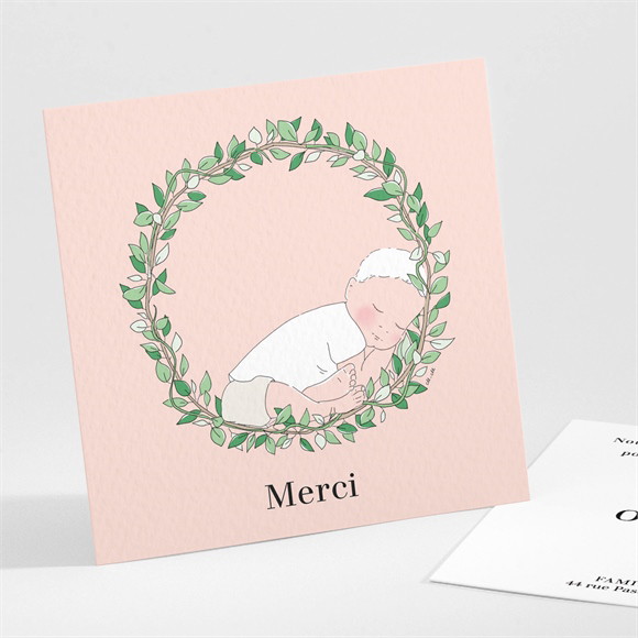 Remerciement naissance Douceur et rêves réf.N301215