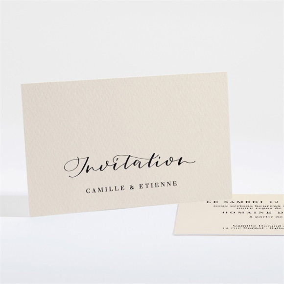 Carton d'invitation mariage Un Grand Jour réf.N161119