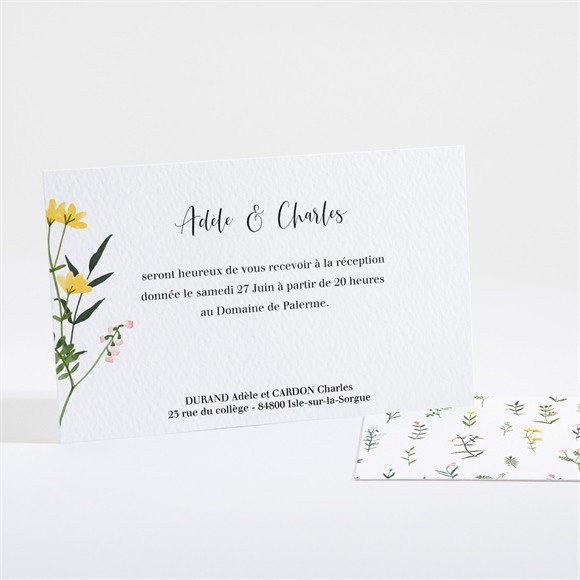 Carton d'invitation mariage Joie et couleurs réf.N161121